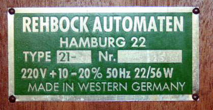 Rehbock Schützendtand typ 21