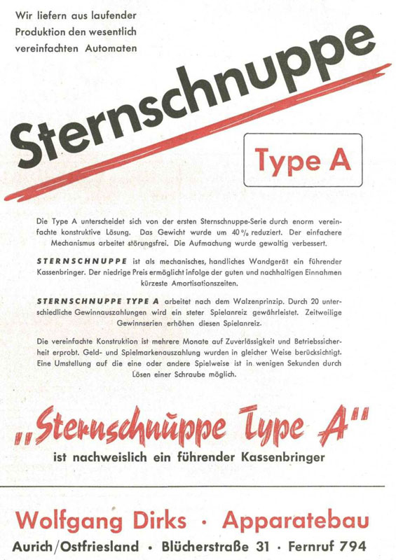 Sternschnuppe a AM 07 1953